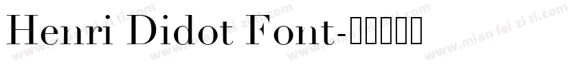 Henri Didot Font字体转换